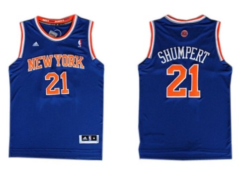 New York Knicks #21 Iman Shumpert Revolution 30 Swingman 2013 Blue Jersey - Zenithce