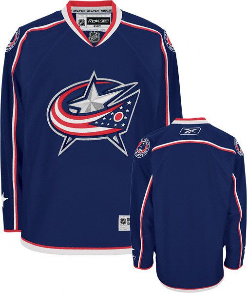 Blue Jackets Blank Stitched Blue Jersey - Zenithce
