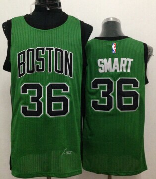 Boston Celtics #36 Marcus Smart Green With Black Swingman Jersey - Zenithce