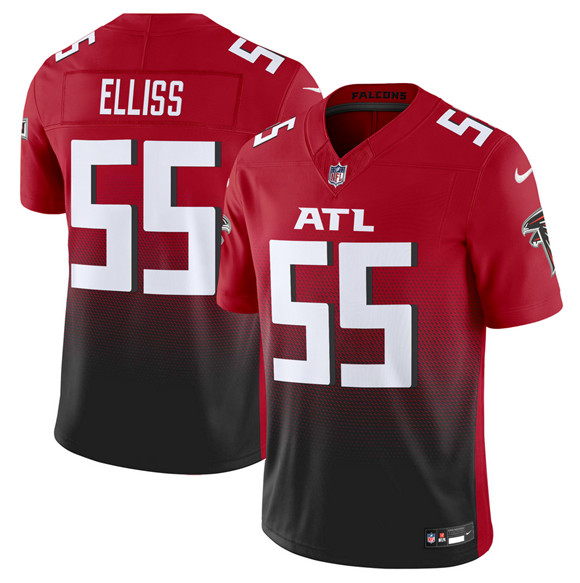 Atlanta Falcons #55 Kaden Elliss Red Black 2025 F.U.S.E Vapor Untouchable Limited Stitched Jersey - Zenithce