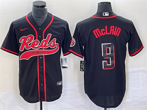 Cincinnati Reds #9 Matt McLain Black Cool Base Stitched Jersey - Zenithce