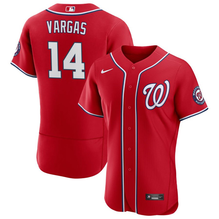 Washington Nationals #14 Ildemaro Vargas Red Flex Base Stitched Jersey - Zenithce