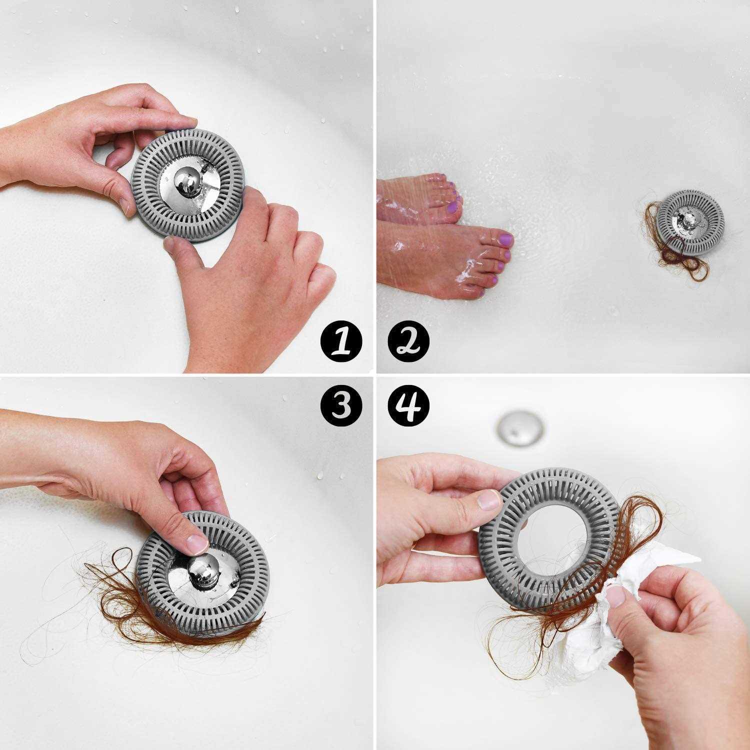 Tubring The Ultimate Tub Drain Protector Hair Catcher/Strainer/Snare - Zenithce