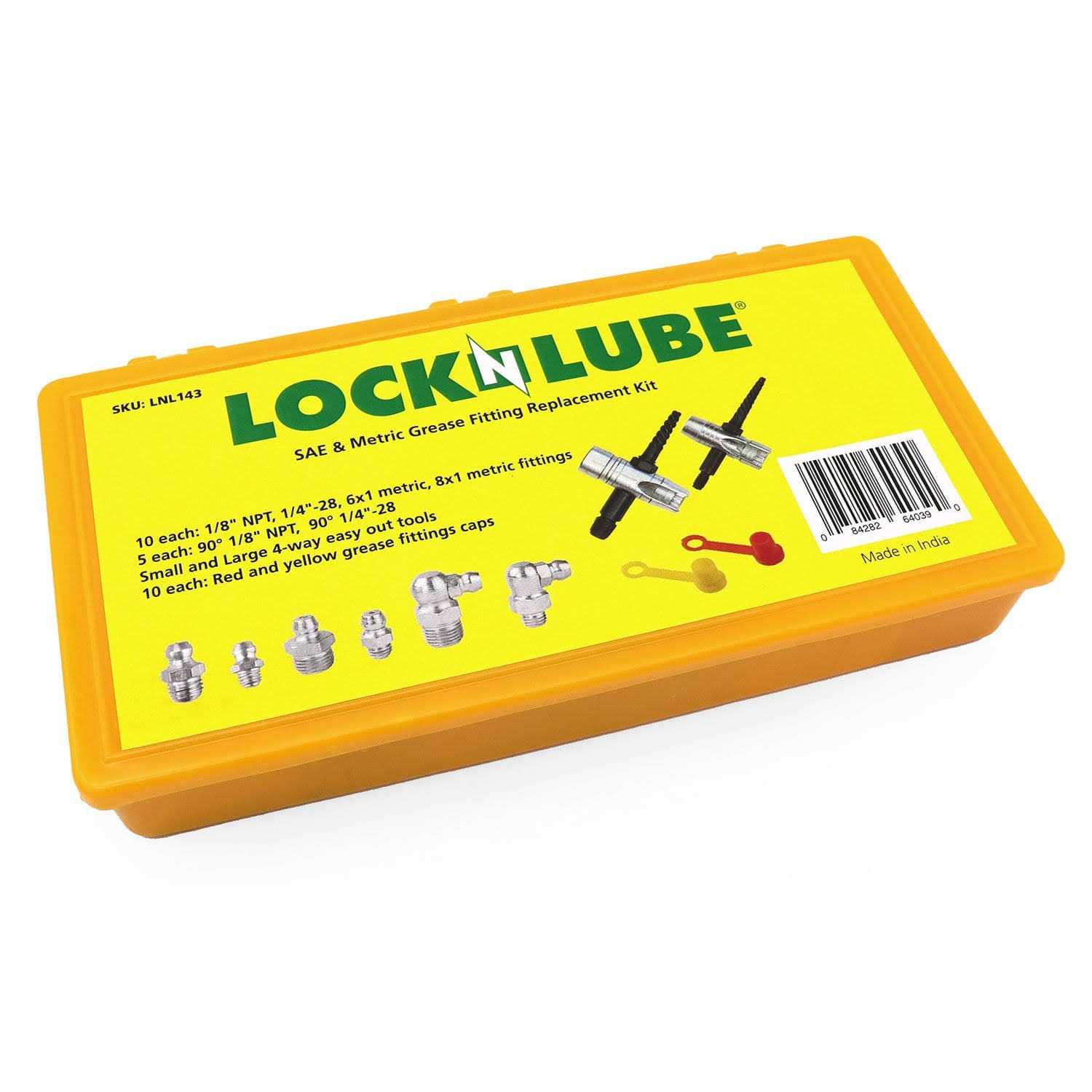 LockNLube 90 Degree Grease Coupler Adapter LNL120 - Zenithce