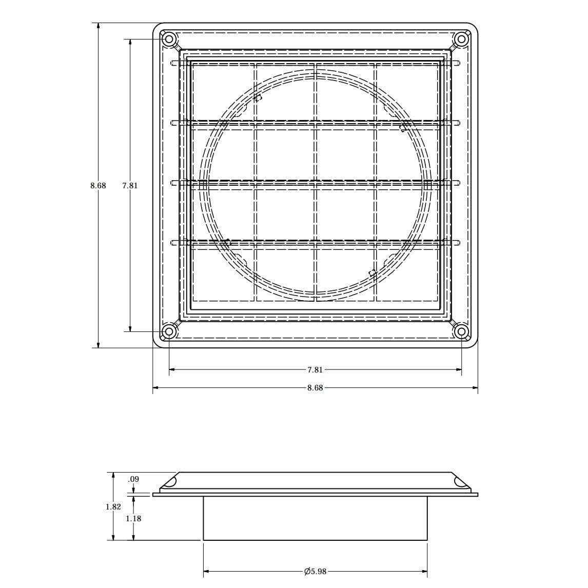 Lambro 361B Louvered Vent Brown Plastic - Zenithce