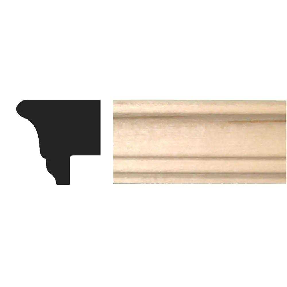 HOUSE OF FARA 1-1/8 in. x 4-1/2 in. x 96 in. Oak Chicago Bar Rail Moulding - Zenithce