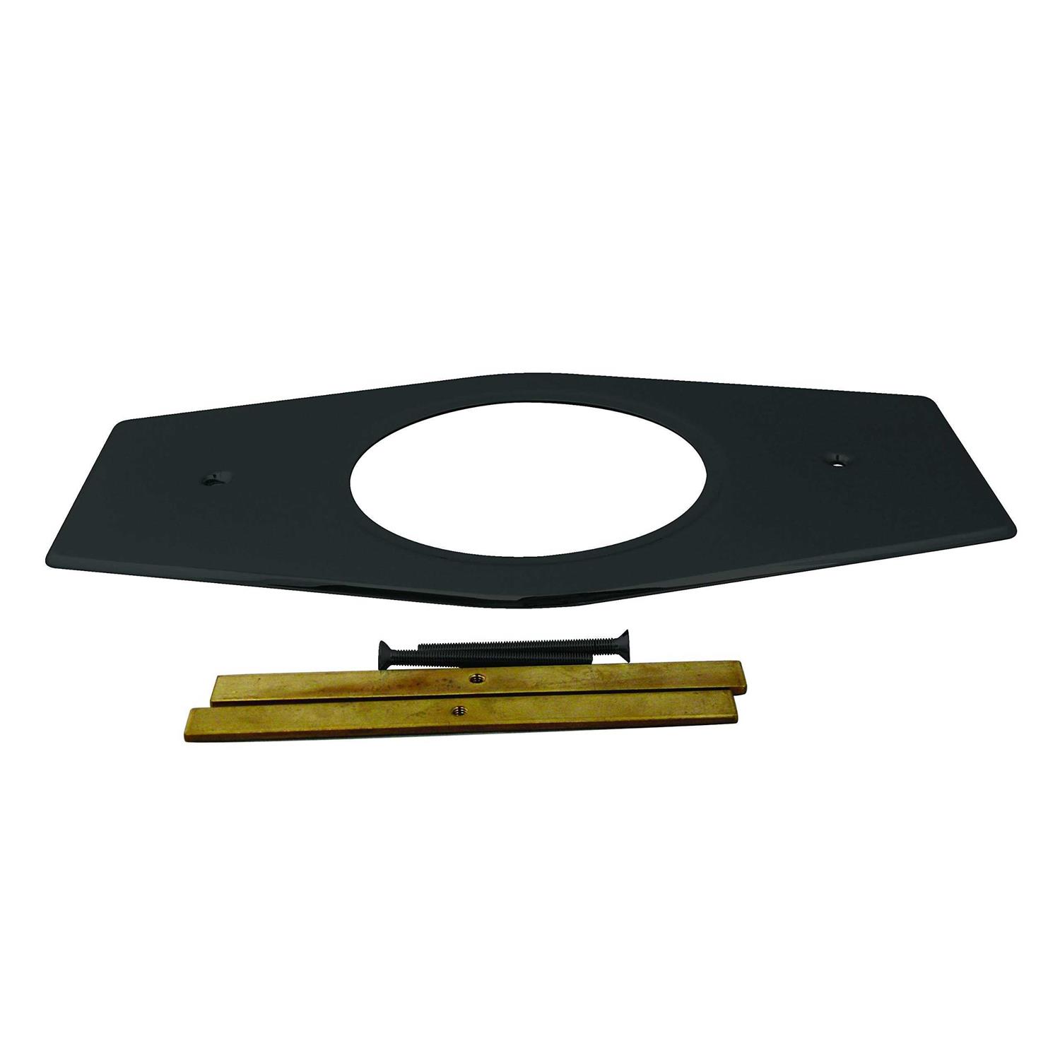 Westbrass Floating No-Hole Overflow Faceplate D980R-26 - Zenithce