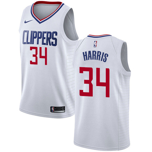 Clippers #34 Tobias Harris White Swingman Association Edition Jersey - Zenithce