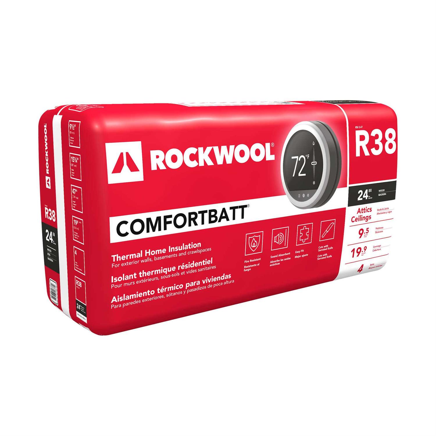 Rockwool Comfort Batt R38 - Zenithce