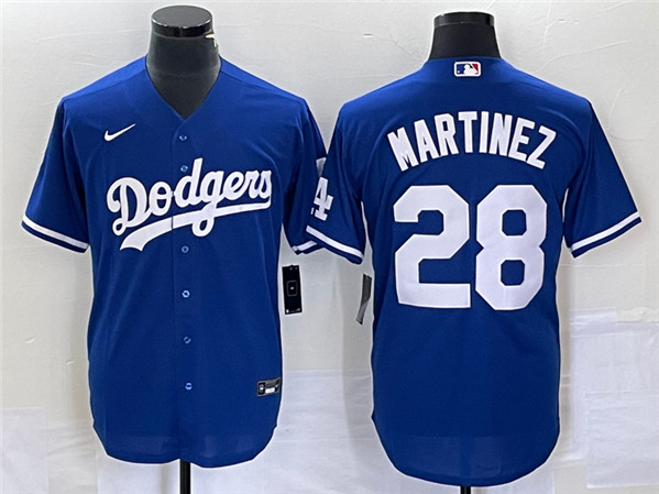 Los Angeles Dodgers #28 J.D. Martinez Blue Cool Base Stitched Jersey - Zenithce