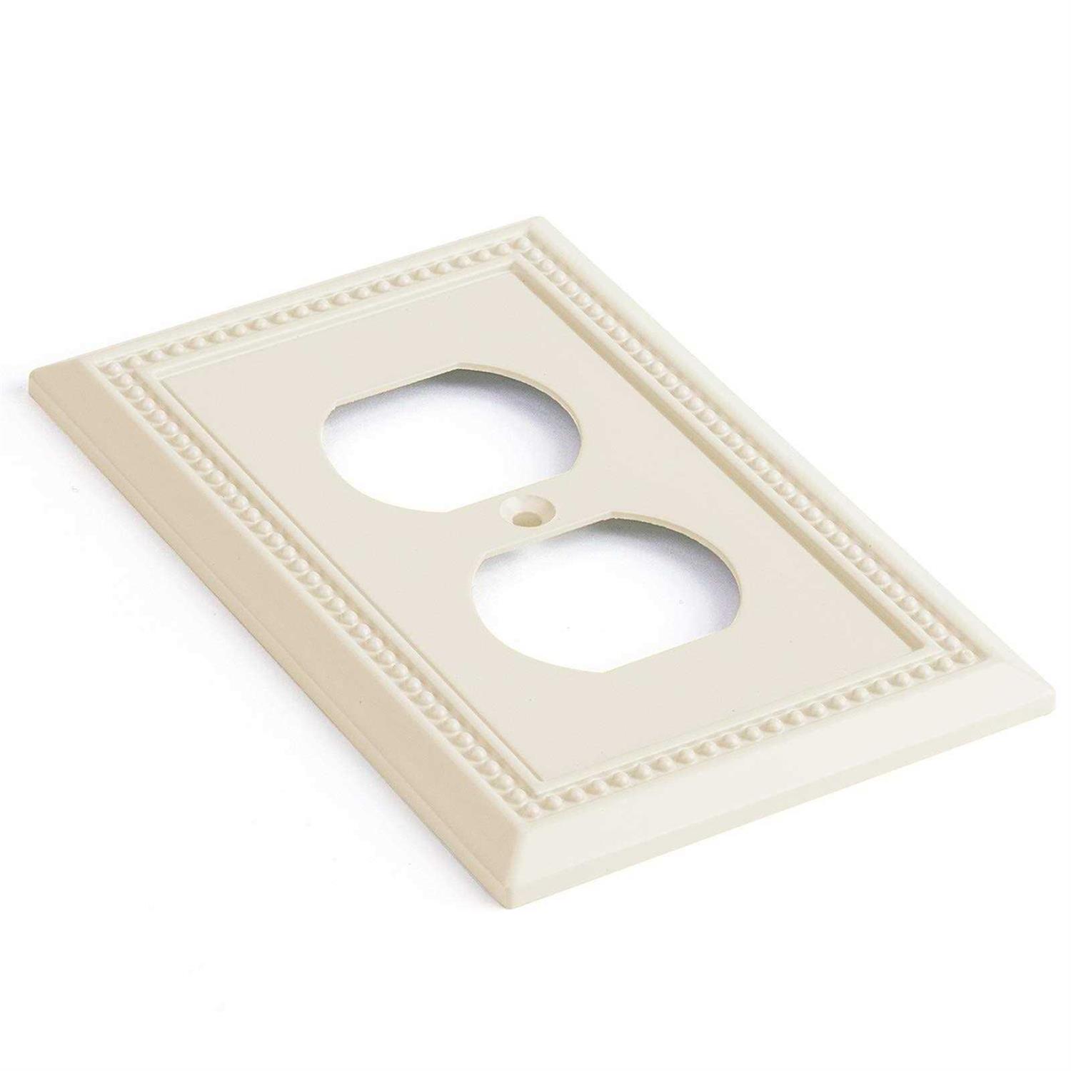 Henne Bery Sunken Pearls Decorative Wall Plate Switch Plate Outlet Cover - Zenithce