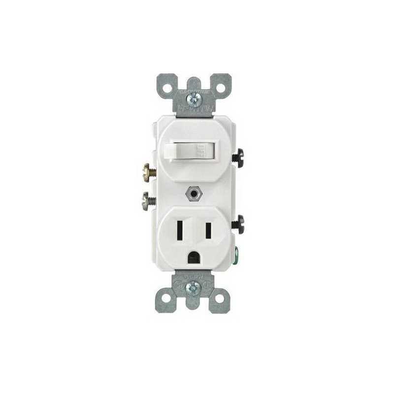 Leviton Combination Duplex Switch White 5241-WS - Zenithce
