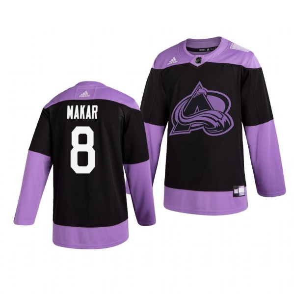 Colorado Avalanche #8 Cale Makar Black Purple Stitched Jersey - Zenithce