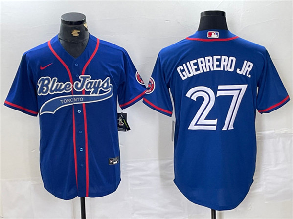 Toronto Blue Jays #27 Vladimir Guerrero Jr. Royal Cool Base Stitched Jersey - Zenithce