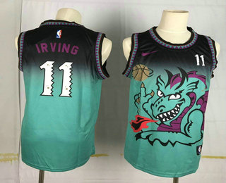 Brooklyn Nets #11 Kyrie Irving Green Dragon Swingman Stitched Jersey - Zenithce