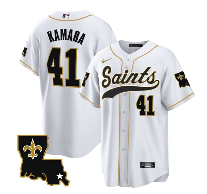 New Orleans Saints #41 Alvin Kamara White 1987 Legacy Cool Base Stitched Jersey - Zenithce