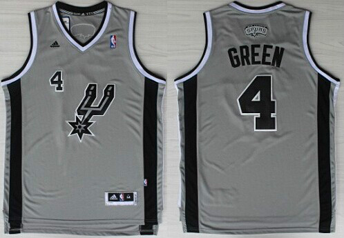 San Antonio Spurs #4 Danny Green Revolution 30 Swingman Gray Jersey - Zenithce