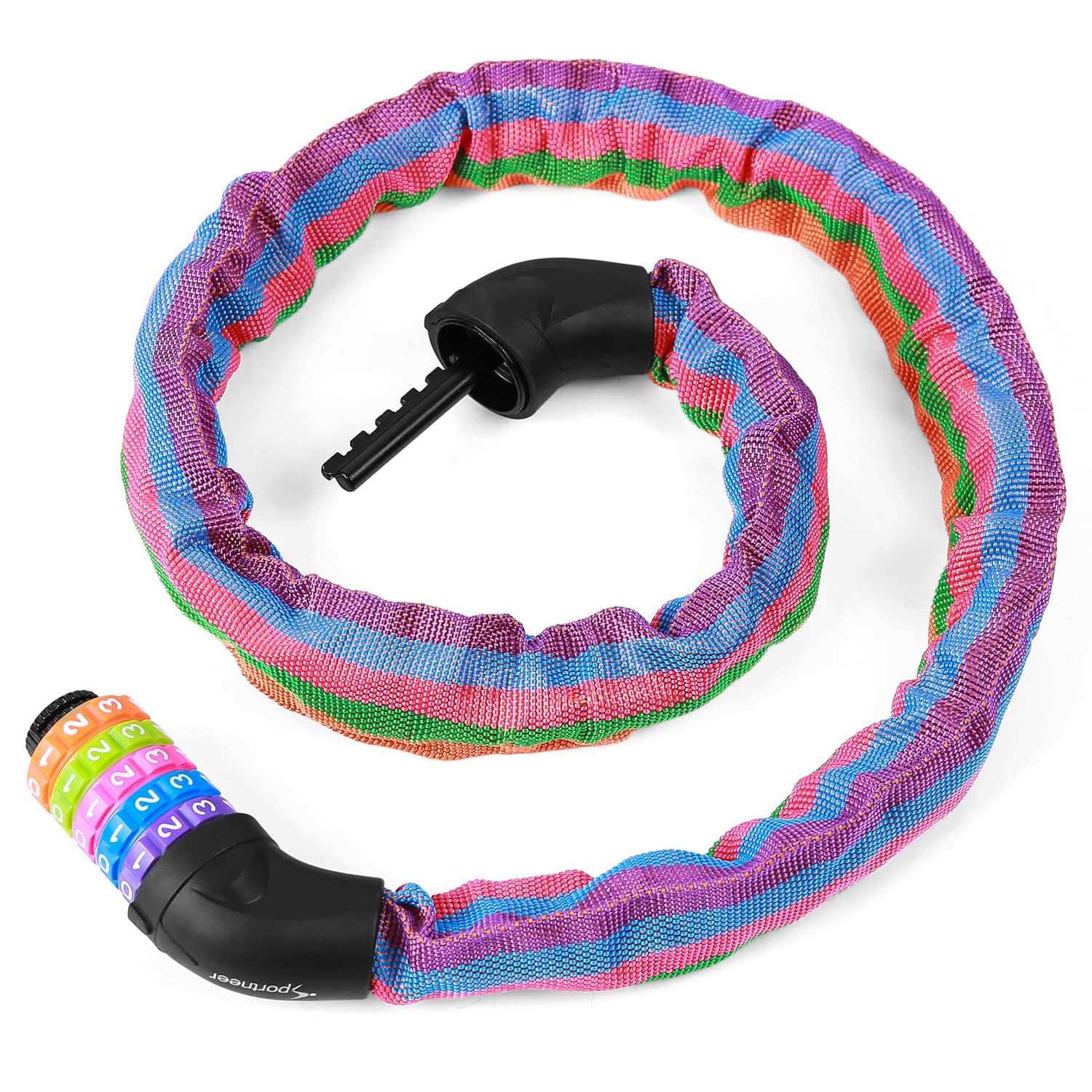 Sportneer Bicycle Chain Lock 5-Digit Resettable Combination Anti-Theft Bike Locks - Zenithce