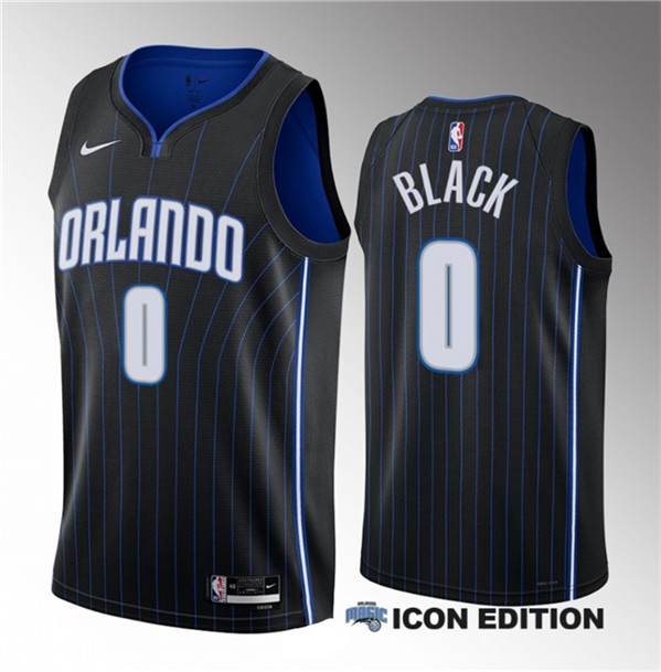 Orlando Magic #0 Anthony Black Black 2023 Draft Association Edition Stitched Jersey - Zenithce