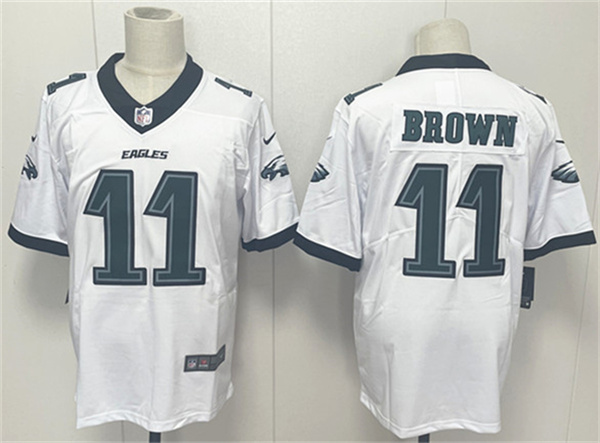 Philadelphia Eagles #11 A.J. Brown White 2024 New Vapor Untouchable Limited Football Stitched Jersey - Zenithce