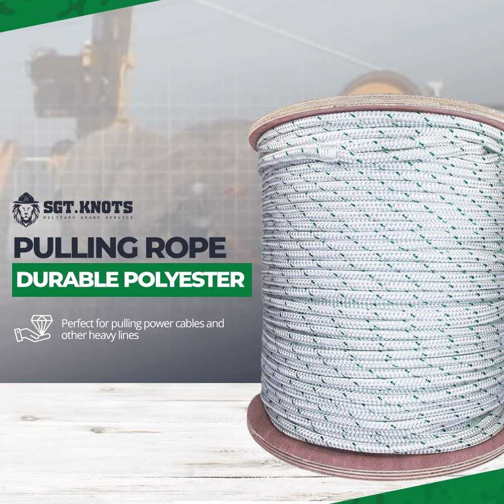 SGT KNOTS Polyester Double Braided Pulling Rope with Splice Pulling E - Zenithce