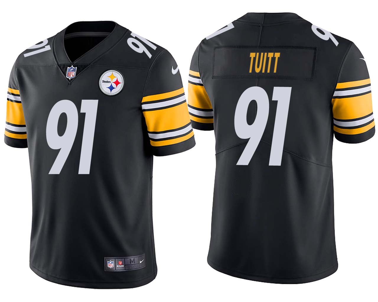 Pittsburgh Steelers Black #91 Stephon Tuitt Vapor Untouchable Limited Stitched Jersey - Zenithce