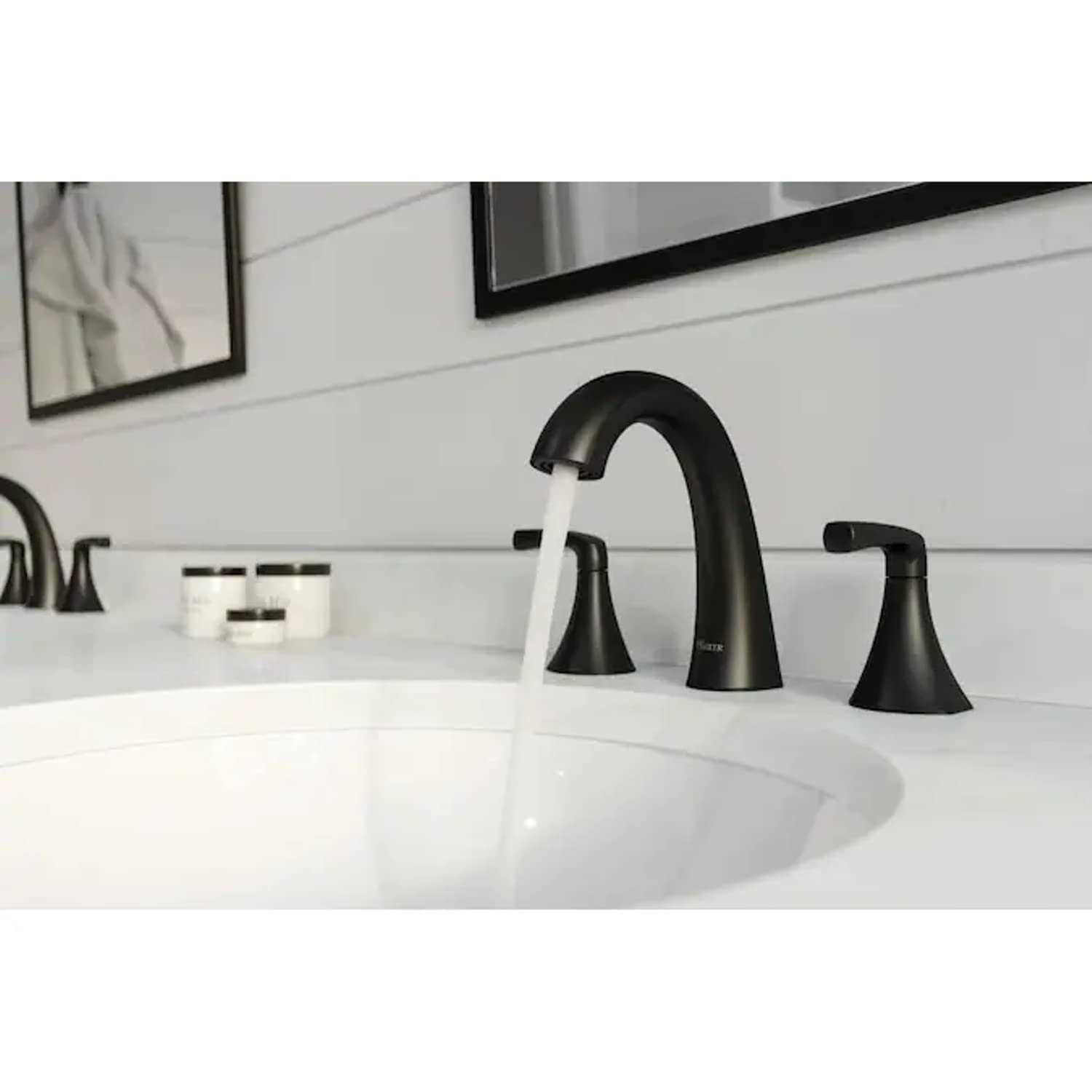 Pfister Rancho 2-Handle Centerset WaterSense Bathroom Sink Faucet with Drain LF-048-RCHB - Zenithce