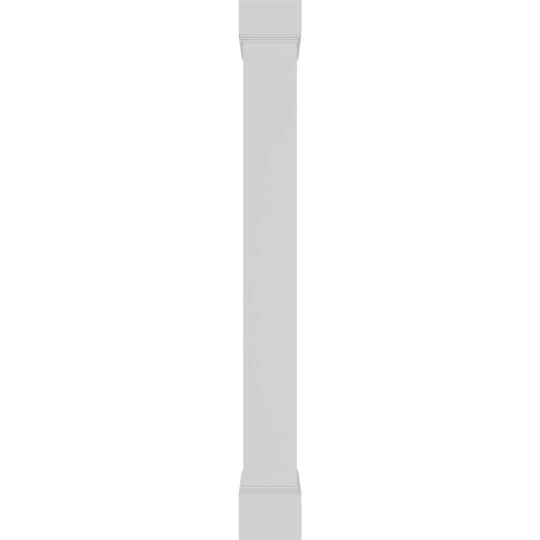 Ekena Millwork Premium Square Non-Tapered Smooth PVC Endura-Craft Column Wrap Kit - Zenithce