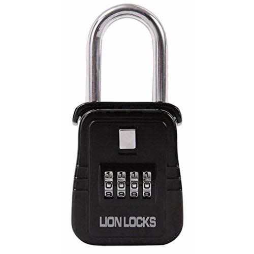 Lion Locks 1500 Key Storage Lockbox Set-Your-Own Code Lock Portable Key Holder - Zenithce