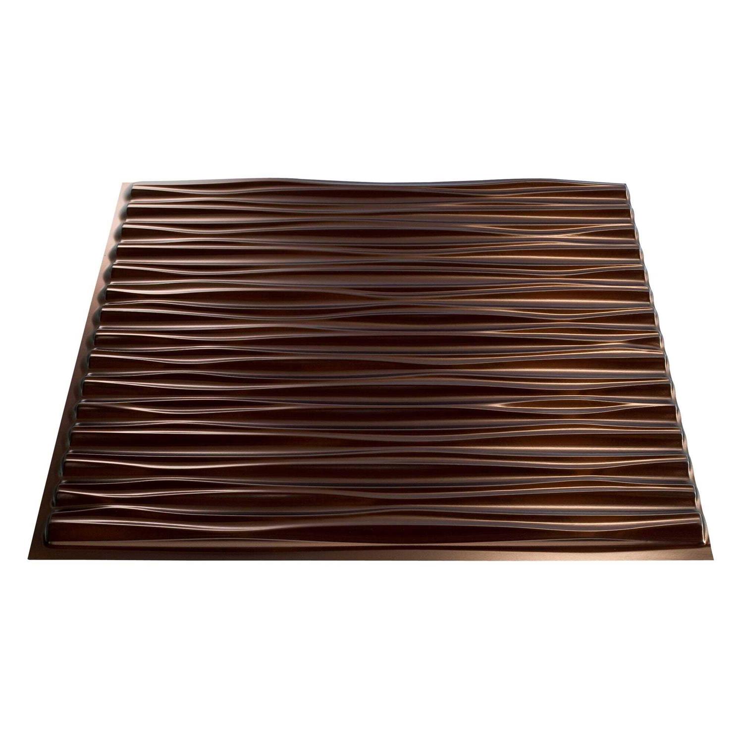 Fasade Dunes Decorative Vinyl 2ft x 2ft Lay In Ceiling Tile - Zenithce