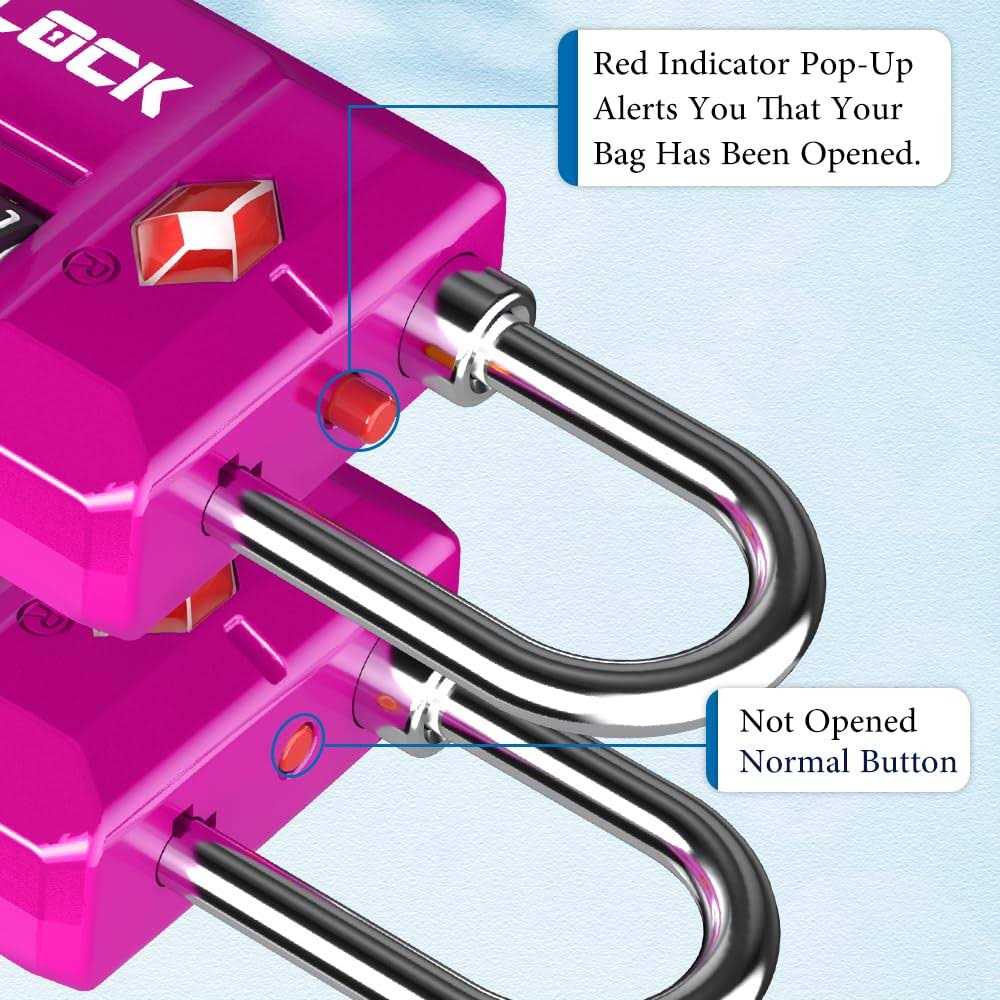 SURE LOCK Tsa Approved Travel Luggage Locks Open Alert Combination Lock for School Office Gym Locker,Toolbox - Zenithce
