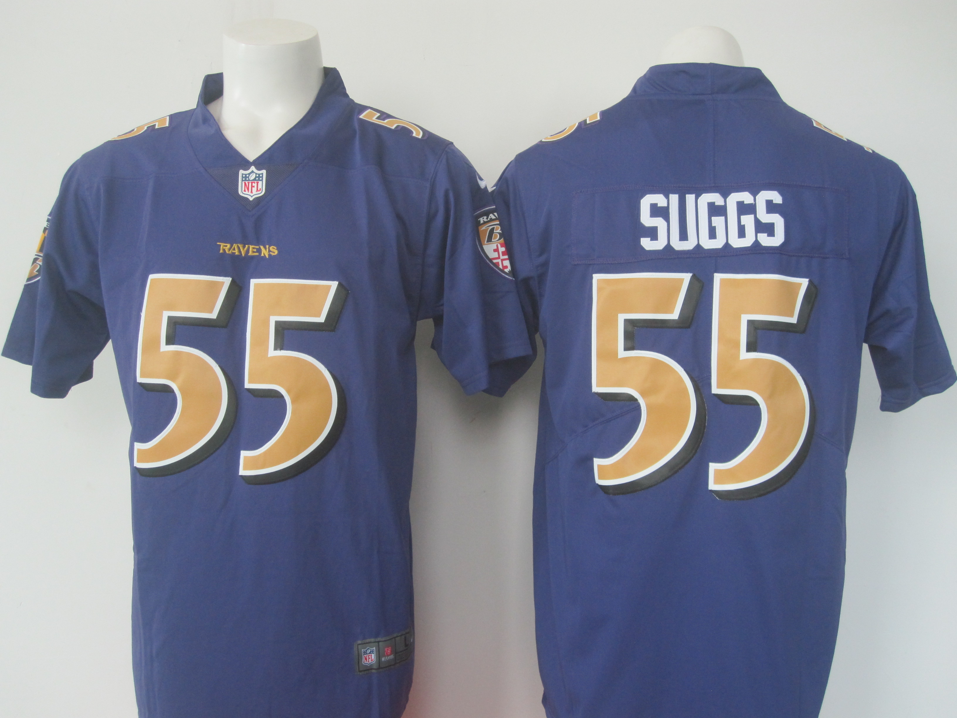 Ravens #55 Terrell Suggs Purple Limited Rush Nike Jersey - Zenithce