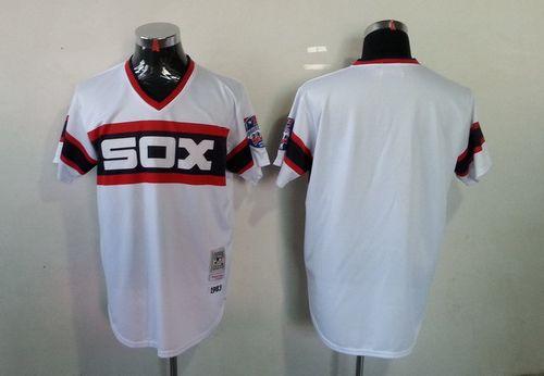 Mitchell And Ness White Sox Blank White Throwback Stitched Jersey - Zenithce