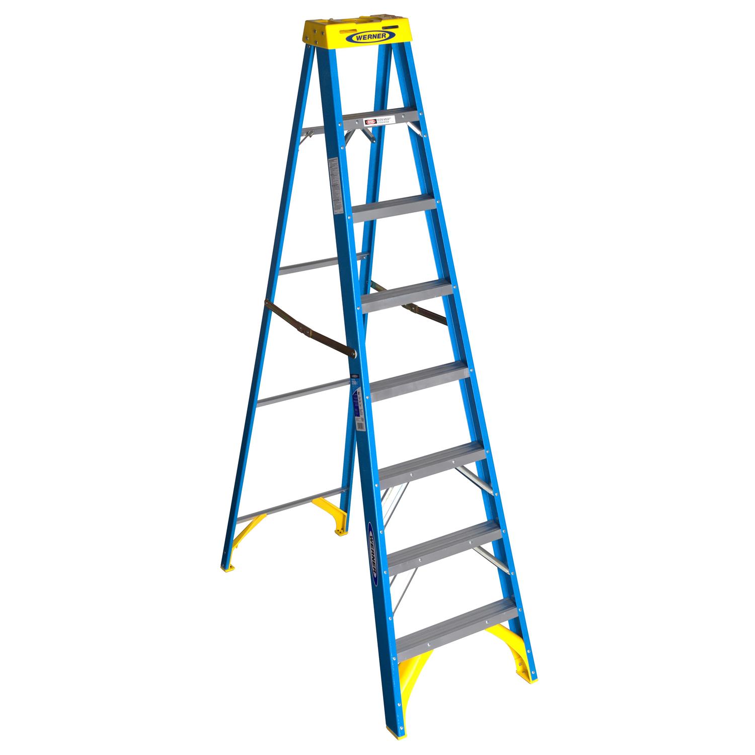 Werner 6′ LEANSAFE Type IA Fiberglass Leaning Ladder L6206 - Zenithce