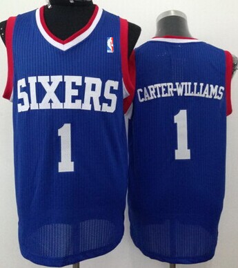 Philadelphia 76ers #1 Michael Carter-Williams Blue Swingman Jersey - Zenithce