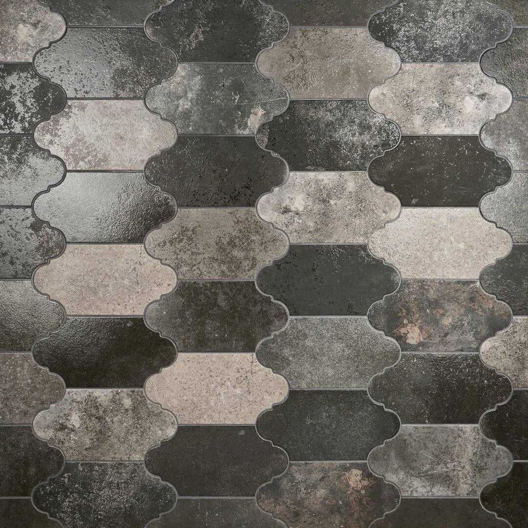 Ivy Hill Tile Mehko 11.81 in. x 14.96 in. Polished Marble and Brass Wall Tile - Zenithce