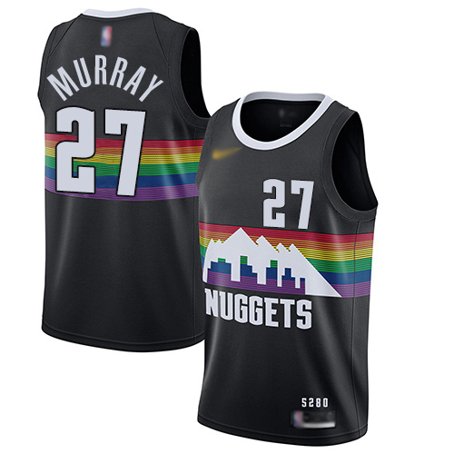 Nuggets #27 Jamal Murray Black Swingman City Edition 2019-20 Jersey - Zenithce
