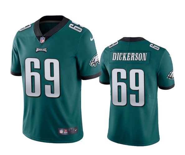 Philadelphia Eagles #69 Landon Dickerson Green Vapor Untouchable Limited Stitched Jersey - Zenithce