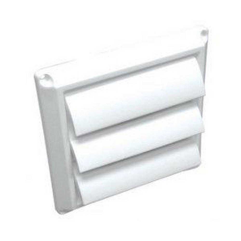 Lambro 604W 4 in. White Air Intake Vent - Zenithce