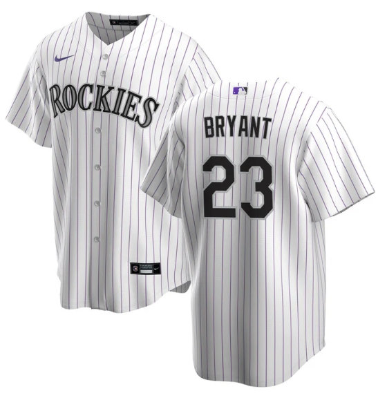 Colorado Rockies #23 Kris Bryant White Stitched Baseball Jersey - Zenithce