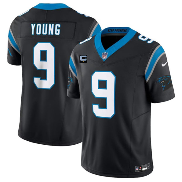 Carolina Panthers #9 Bryce Young Black 2023 F.U.S.E. With 1-Star C Patch Vapor Untouchable Stitched Jersey - Zenithce