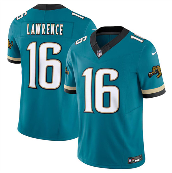 Jacksonville Jaguars #16 Trevor Lawrence Teal 2024 F.U.S.E. Prowler Throwback Vapor Limited Stitched Jersey - Zenithce