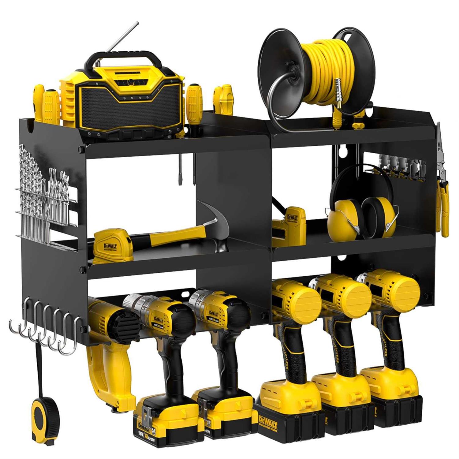 Spampur Power Tool Organizer for Tool Storage, Drill Holder Wall Mount, Tool Organizers and Storage Rack for Garage Organization - Zenithce