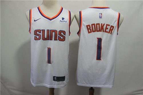 Phoenix Suns Devin 1 Booker White 2019 Swingman City Edition Jersey - Zenithce