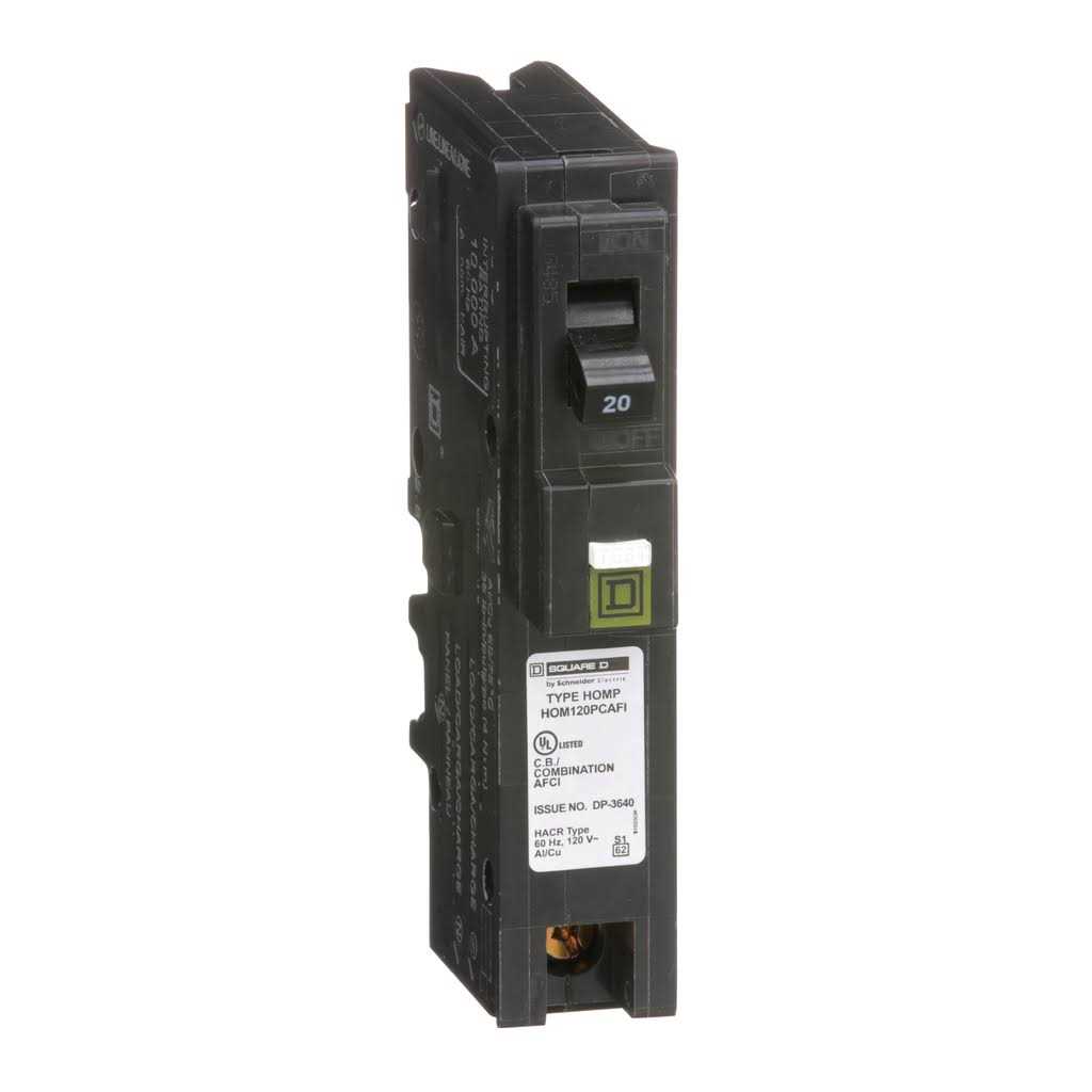 Square-D HOM115PCAFIC Homeline Single Pole Circuit Breaker - Zenithce