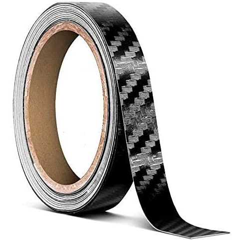 Vvivid Black Carbon Fiber Vinyl Detailing Wrap Tape DIY Roll - Zenithce