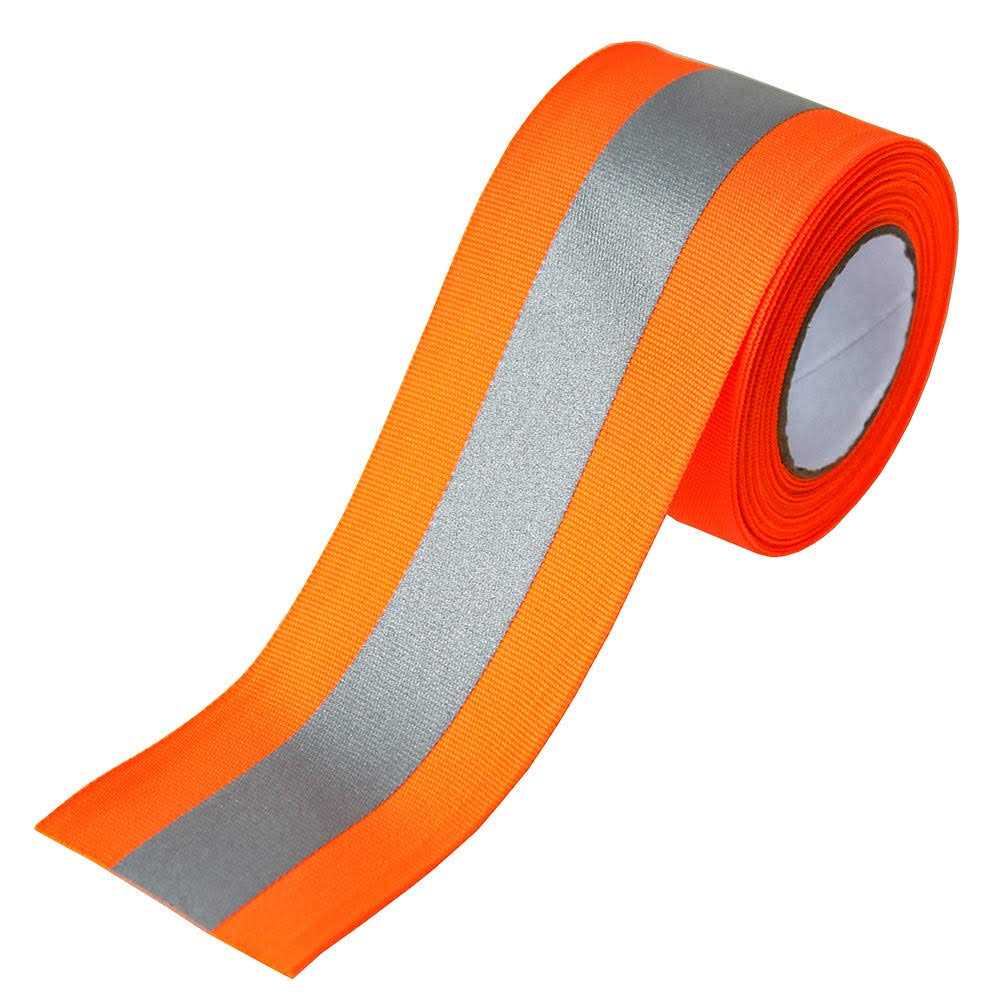 Jinbing Silver Sew On Reflective Tape For Clothing Safety Fabric Webbing Trim Strip 2 X 33ft - Zenithce