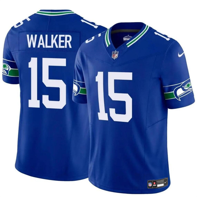 Seattle Seahawks #15 P.J. Walker Royal 2024 F.U.S.E Throwback Vapor Limited Stitched Jersey - Zenithce