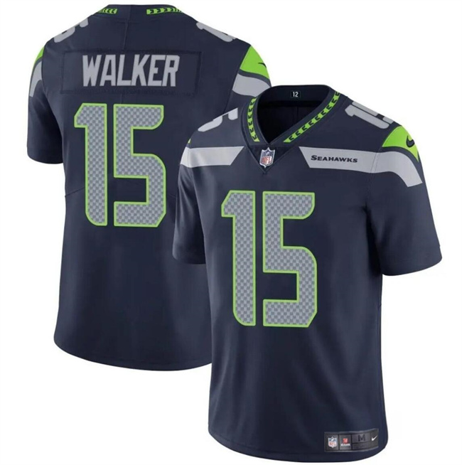 Seattle Seahawks #15 P.J. Walker Navy Vapor Limited Stitched Jersey - Zenithce