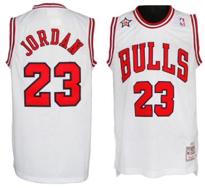 1998 All-Star #23 Michael Jordan White Swingman Throwback Jersey - Zenithce